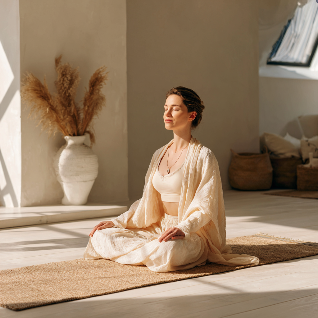 Йога студія з заспокійливою атмосферою